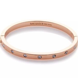 Kate Spade ♠️ Hinge Rosegold Crystal Bangle Bracelet